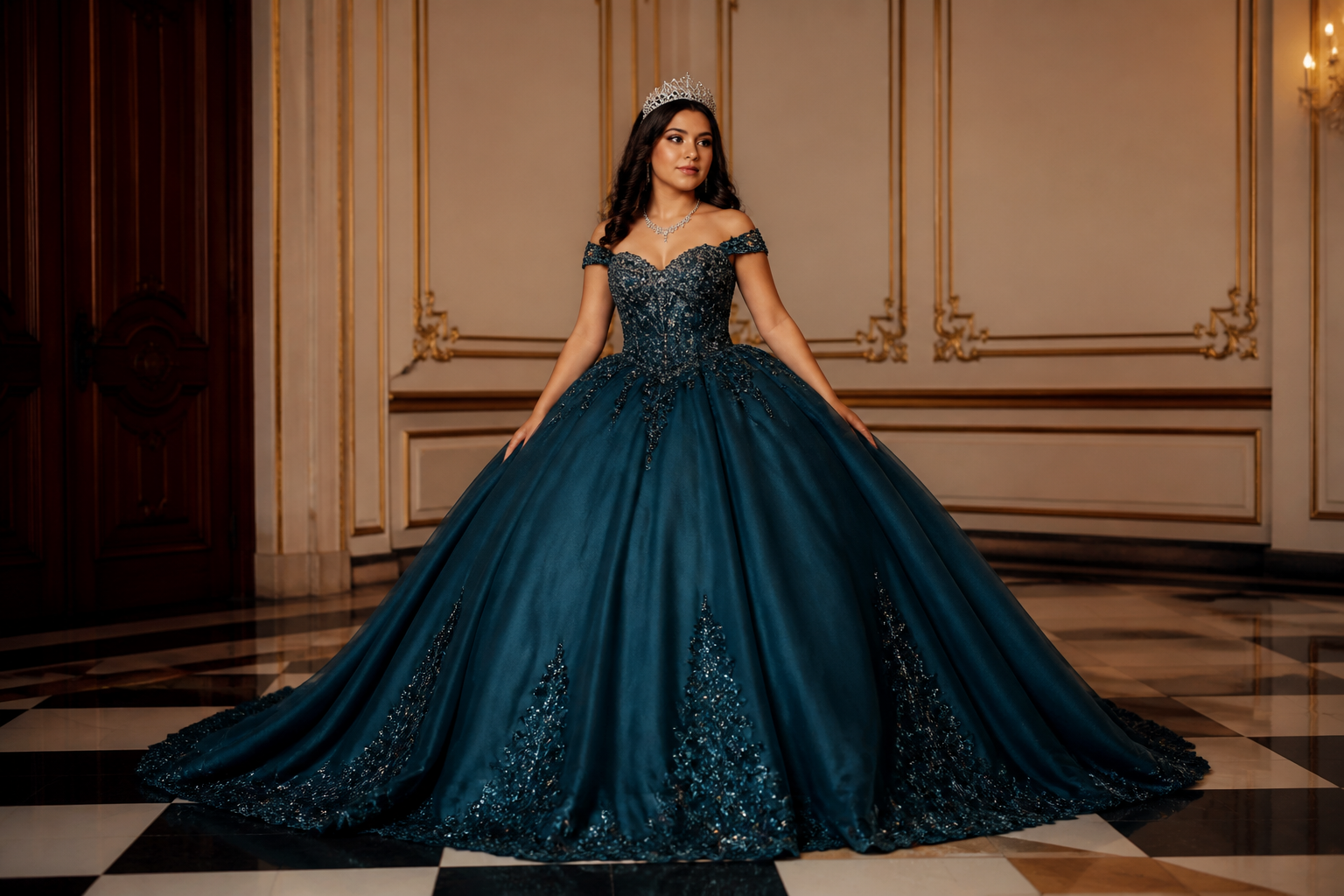 02 Formal quinceañera portrait