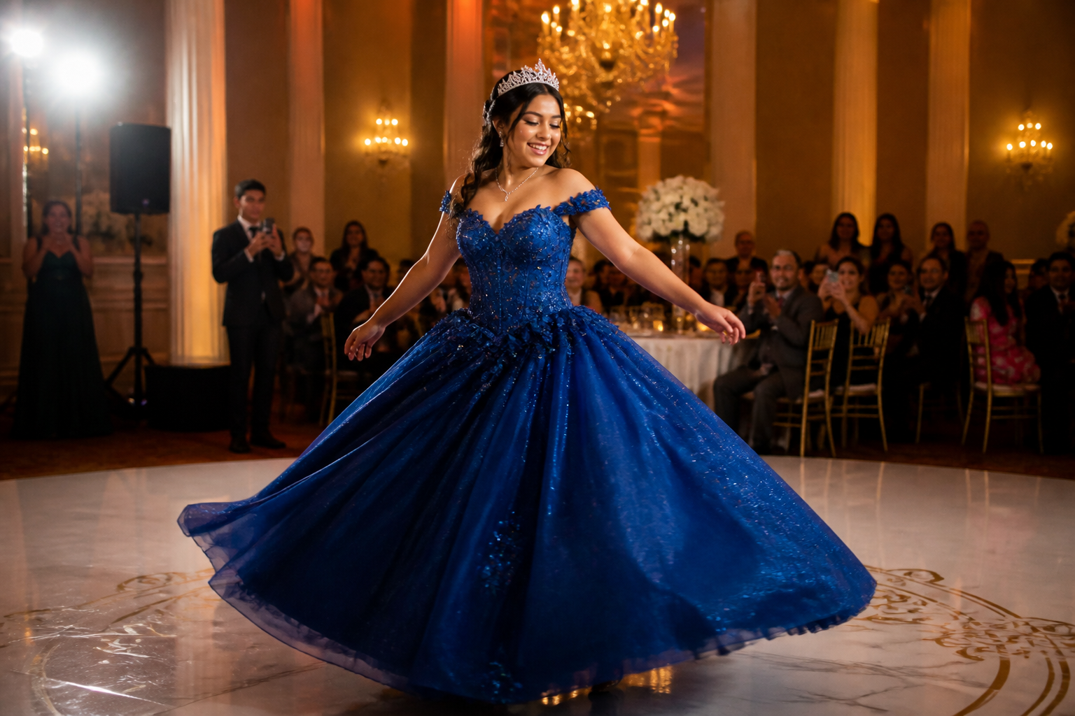 06 Quinceañera dancing at her reception